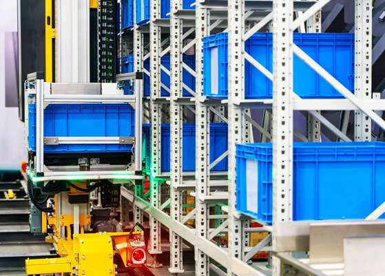 Automated storage and retrieval system installed at automotive facilities